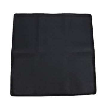 Imagem de Diydeg Tapete de silicone para mini geladeira, à prova de vazamentos, antiderrapante e com bordas elevadas, tapete para geladeira, bandeja coletora de gotejamento para proteção (Preta)