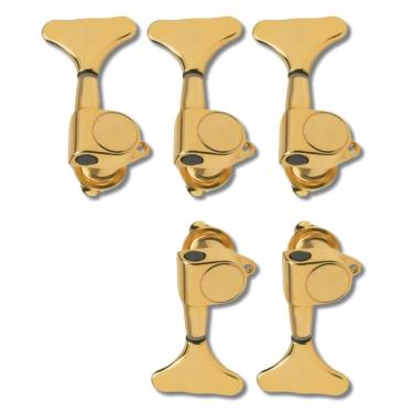 Imagem de Kit Tarraxa Baixo 5 Cordas 3+2 Metal Dourado Mhb02Gd Andaluz