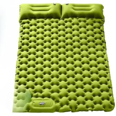 Imagem de Colchão Inflável Automático De Casal Sleeping Pad Ar Externo Portátil De Acampamento impermeável(190 * 120 * 5 Cm Verde)