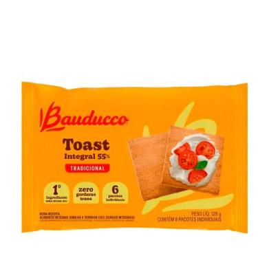 Imagem de Biscoito Toast Integral 55% Tradicional Bauducco  128g