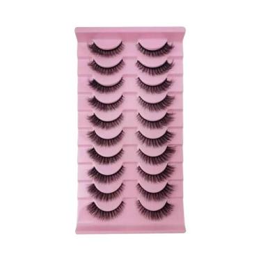 Imagem de Cílios Postiços Naturais E Volumosos D Curl 3D Longos De Visom - 7 a 1