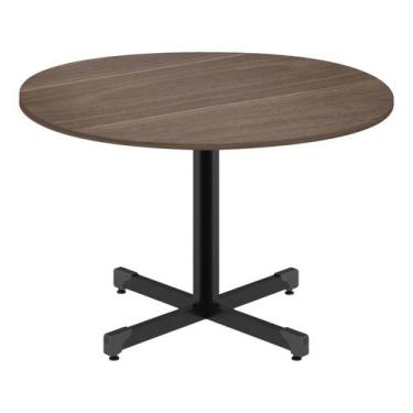 Imagem de Mesa para Escritório Reunião Redonda 120cm Escrivaninha Industrial Hom