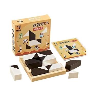 Imagem de Quebra-Cabeça Educacional De Blocos Ocultos Para Crianças Com 120 Níve