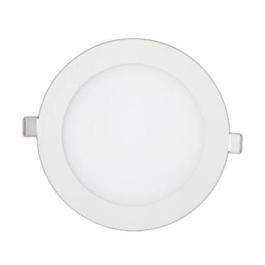 Imagem de Painel Led Kian Redondo Embutir Branco 12W Bivolt 4000K - Lu