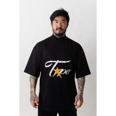 Imagem de Camiseta Oversized Gola Alta Superstarr Preto-Unissex
