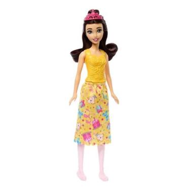 Imagem de Boneca Princesas Disney Roupa De Festa Rapunzel Ariel Bela 30 Cm - Mat