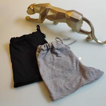 Imagem de Kit 2 Bermudas Femininas Moletinho  Conforto Diário - Ana Modas, G