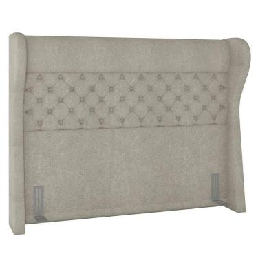 Imagem de Cabeceira Cama Box Casal Queen 160cm Trinidad P02 Boucle Cru - Mpozenato