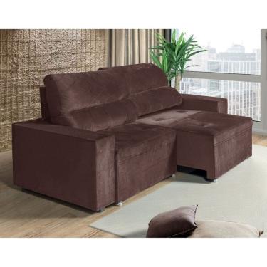 Imagem de Sofa 3 Lugares Retratil Reclinavel 210cm Veludo Austria New Berflex Estofados
