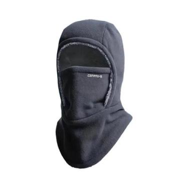 Imagem de Balaclava Unissex De Fleece Para Ciclismo, Gorro Térmico À Prova De Fr