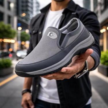 Imagem de Tênis Masculino Slip On Casual Confortável Leve Antiderrapante - ROTA 