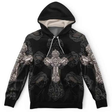 Imagem de Moletom Canguru Cruz Cross Wing Resurrection-Masculino