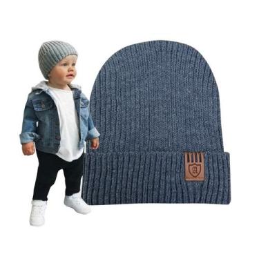 Imagem de Touca De Frio Gorro Bebê Infantil Beanie Boina menino Unissex preto va