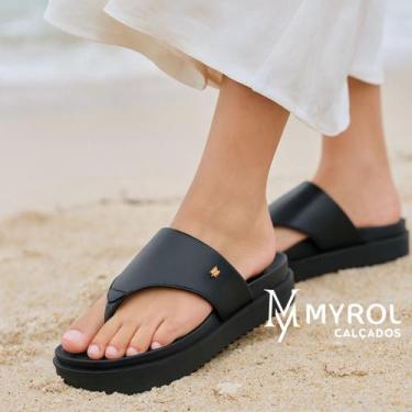 Imagem de Sandália Verão  de Dedo Papete Rasteira - Myrol Outlet, 34
