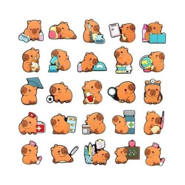 Imagem de Pingentes De PVC Para Calçados Com Tema Capivara, 20 Peças, Decorações