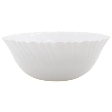Imagem de Saladeira Tigela Branca 1 Litro De Vidro 20,5cm - Gici Casa