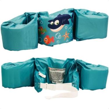 Imagem de Boia Infantil de Vestir Tubarão Proteção nos Braços Colete Flutuador A