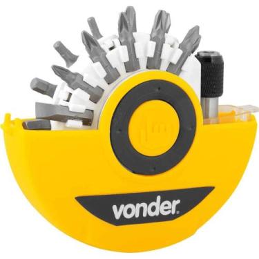 Imagem de Jogo de Bits/ponteiras com 26 Peças, Encaixe Sextavado de 1/4", Vonder