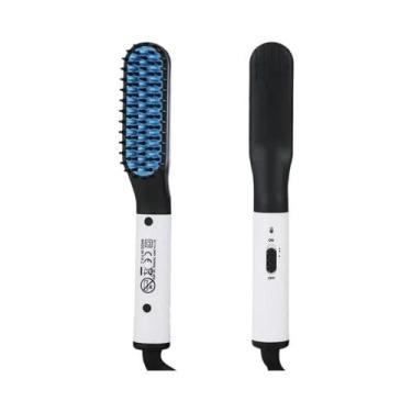 Imagem de Escova Alisadora Profissional Masculina Para Cabelo, Uso a Seco E Úmid