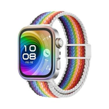 Imagem de Pulseira De Nylon Trançada Ajustável Para Huawei Watch Fit 3/4/4 Pro, 