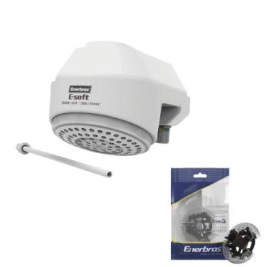 Imagem de Ducha Chuveiro Eletrônico E-Soft 127v Com Resistencia Extra - Enerbras