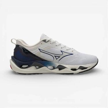 Imagem de Tênis Mizuno Wave Stratos 3 - Masculino - 38 - Branco-Marinho-Masculino