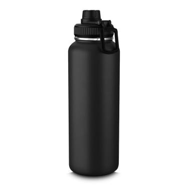 Imagem de Garrafa Térmica 1,2L Parede Dupla com Alça e Bico para Bebidas Quentes Ou Frias em Aço...