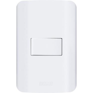 Imagem de Interruptor Placa 4x2 e 4x4 e Tomada Linha Canoa com Instalação Rápida sem Parafuso Apa...