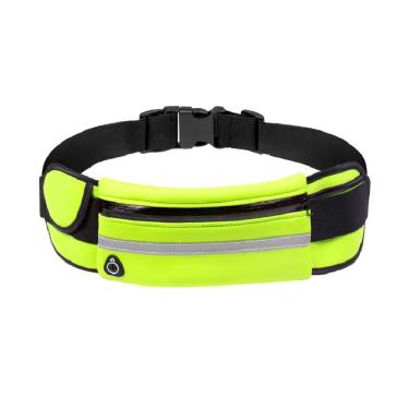 Imagem de Pochete Esportiva Corrida Slim Porta Garrafa de Água e Celular Impermeável Verde Neon OEM