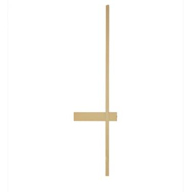 Imagem de Arandela Dcb03136 com Iluminação LED 15W 3000K e Fluxo Luminoso 1050LM Dourado Casa Chafariz