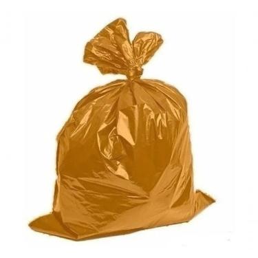 Imagem de Saco de Lixo 60 Litros 100 Unidades Reforçado para Descarte Doméstico e Comercial Laran...