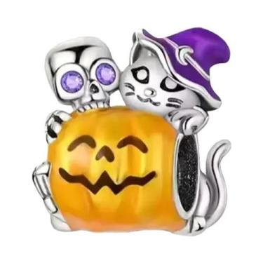 Imagem de Pingente De Prata Esterlina 925 Feminino Com Tema De Halloween: Crânio