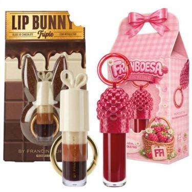 Imagem de Kit Franciny Ehlke Gloss Labial Com Mosquetão: Lip Bunny Triple e Fram