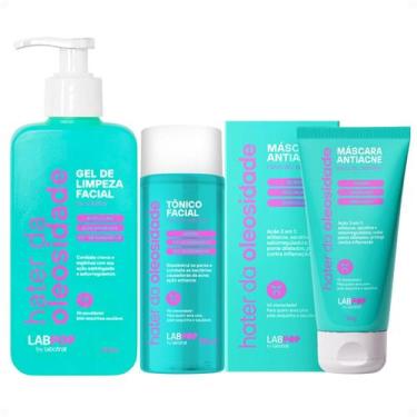 Imagem de Kit LabPop by Labotrat Hater da Oleosidade: Gel de Limpeza, Tônico e M