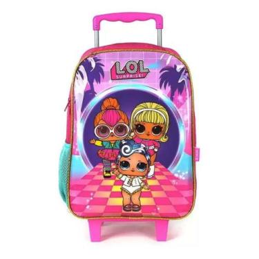Imagem de Mochila Rodinha Infantil Menina Feminina Lol Surprise Dance Rosa - Lux