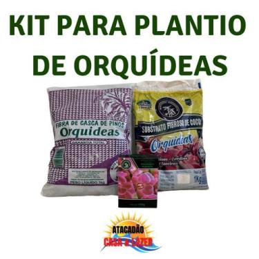 Imagem de Kit Plantio Orquidea Mato Verde Jardinagem
