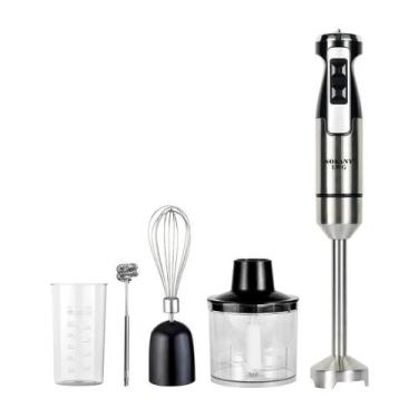 Imagem de Processador Misturador Mixer Moedor Carne 5 Em 1 1000w - Prateado - 22