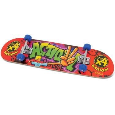 Imagem de Skate Action Tribo X4 com Lixa Xalingo