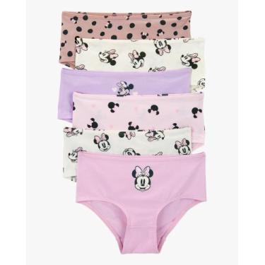 Imagem de Kit 6 calcinhas carter's disney minnie menina - confortável e lindo, 2