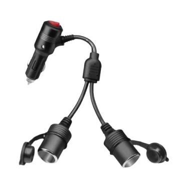 Imagem de Adaptador Divisor De Acendedor De Cigarros Universal De 20cm Com Inter