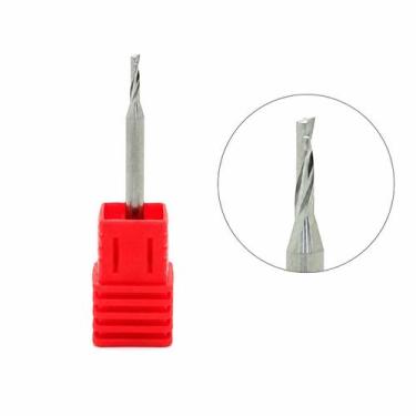 Imagem de Fresa Topo 1 Corte 2mm Metal Duro P/ Acrílico, Acm, Nylon - SK2