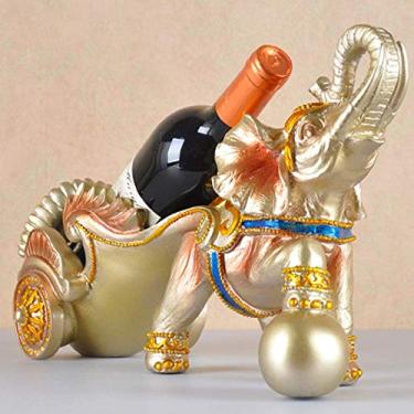 Imagem de Pkfinrd Estantes de vinhos com ícone criativo rack de vinho para restaurante europeu e decoração de armário de vinho, artesanato em resina