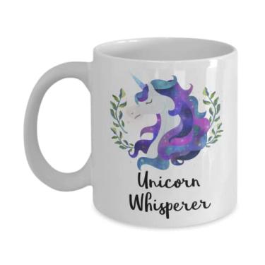 Imagem de Caneca de unicórnio Whisperer - Presentes de unicórnio Whisperer - Caneca de café de 450 ml