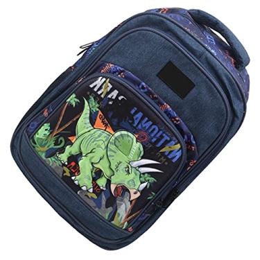 Imagem de 01 02 015 Bolsa de ombro mochila, mochila escolar fina para compras na escola para viagem (azul escuro)