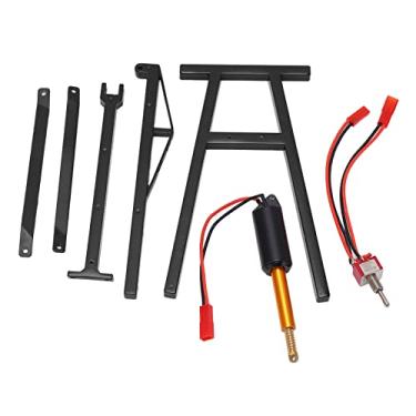 Imagem de Guindaste de motor RC, guindaste universal de controle remoto para veículos de controle remoto de 1/8 1/10 (preto)