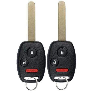 Imagem de Controle remoto sem chave KeylessOption, chave de ignição para carro sem corte, substituição para N5F-S0084A (pacote com 2)