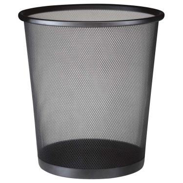 Imagem de Cesto De Lixo Em Aço Basket 11 Litros Preto 8235 Mor