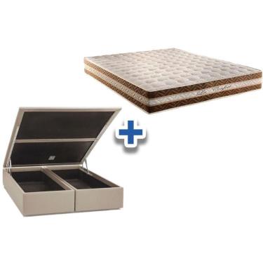 Imagem de Conjunto-Colchão Paropas Pocket Confort+Cama Baú Queen 158
