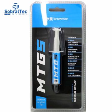 Imagem de Pasta Térmica Thermal Grease Alta Performance 5G Snowman - MTG5