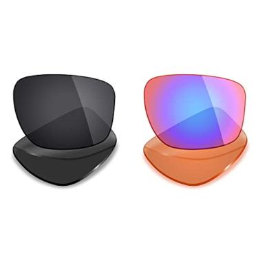 Imagem de 2 pares de lentes polarizadas de substituição da Mryok para óculos de sol Oakley Sliver – Opções